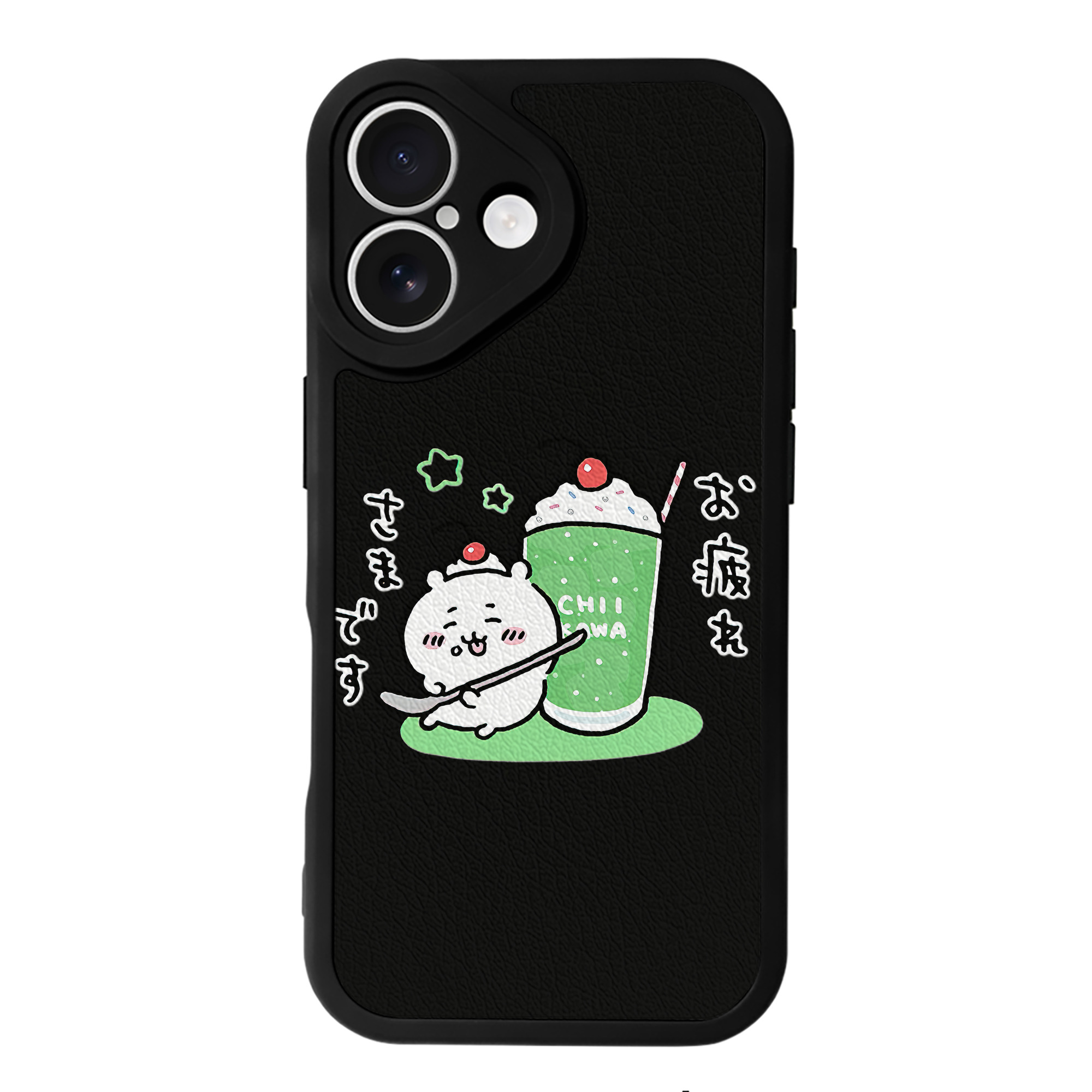 （画像用） ちいかわ ちいかわ Chii-kawa chiikawa 【iPhone 16シリーズ対応】シリコンスマホケース（レザー調） 材質：シリコン
